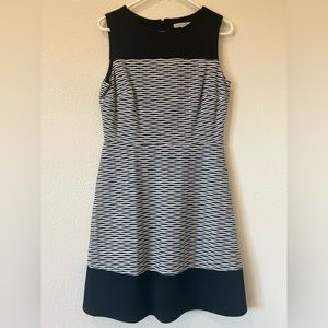 Sandra Darren black and white work dress size 10